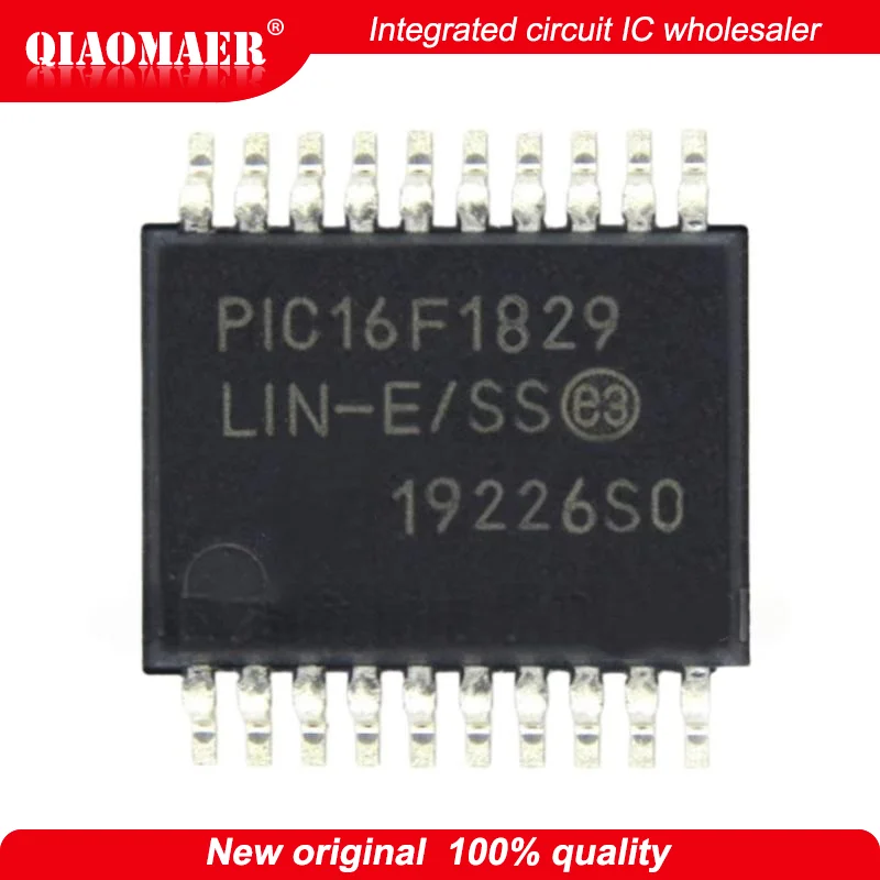 PIC16F1829LIN‑E/SS PIC16F1829LIN E/SS SSOP20 PIC16F1829 SMD 8‑Bit MCU Microchip IC With Hardware LIN Bus Integrated Circuit