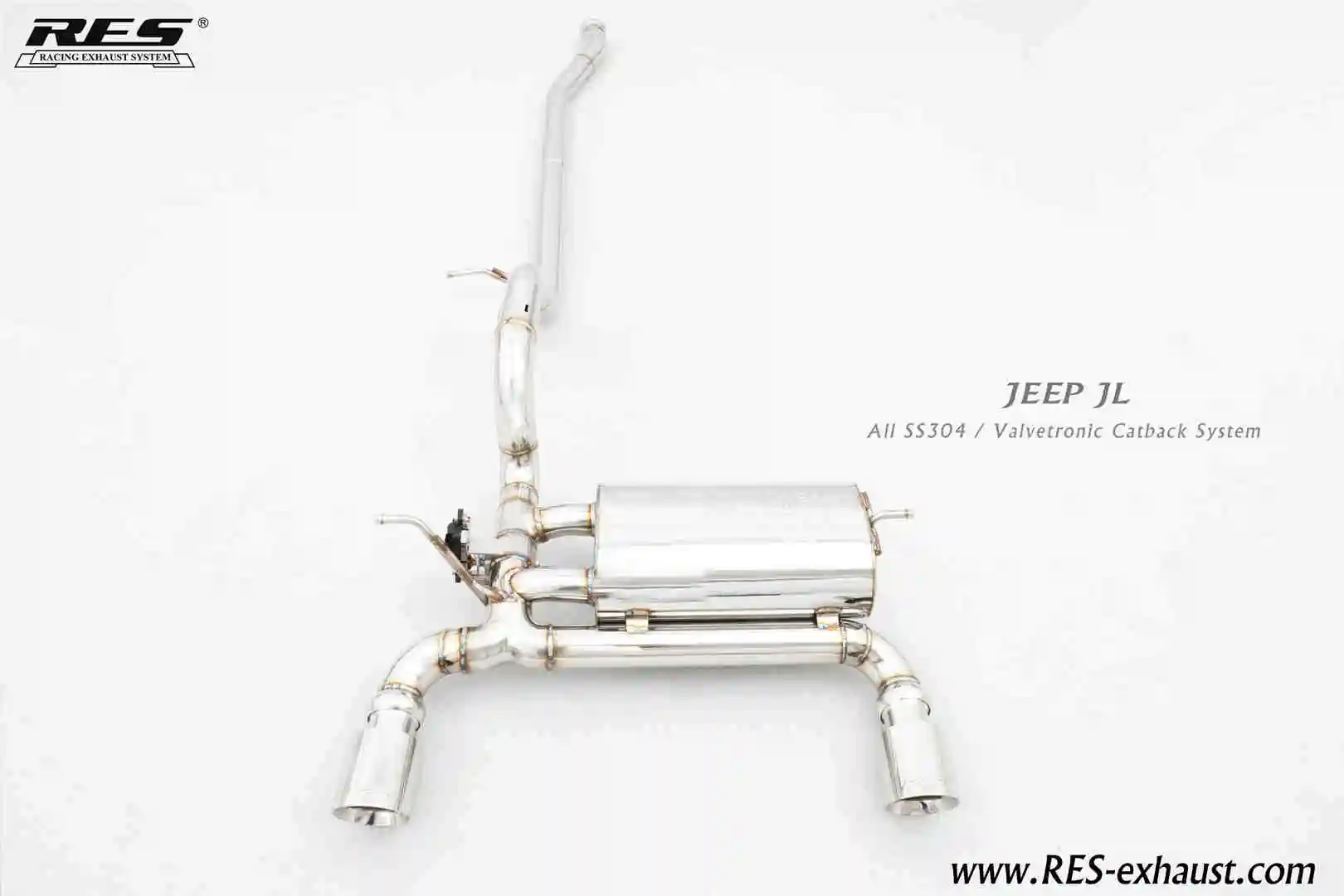 Guangdong Manufacturers Stainless Steel 304 Valvetronic Exhaust For Jeep Wrangler Jk