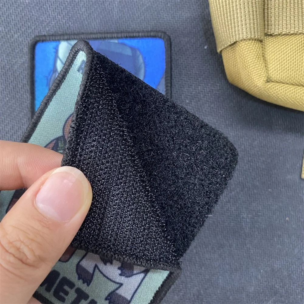 Russian Uprising Tactical Chevron Printing Hook and Loop Patches Skeleton Morale Badge Wolf Backpack Stickers Sexy Girl Armband