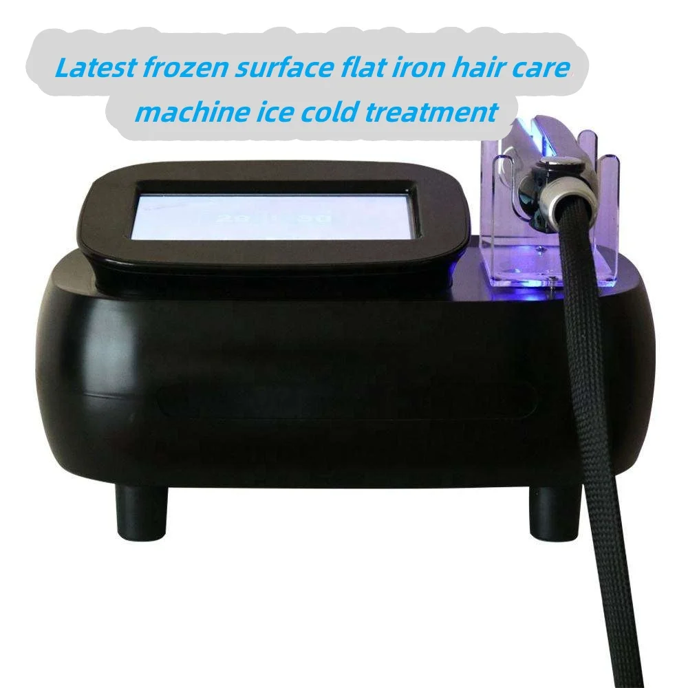 

Latest frozen surface flat iron hair care machine ice cold treatment