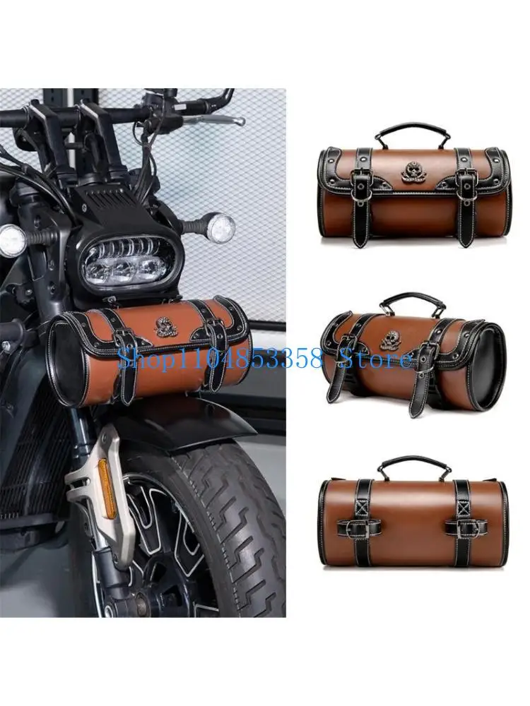 

652F Сумка для хранения инструментов для мотоцикла в стиле ретро-панк и устойчивая к атмосферным воздействиям сумка для на руль