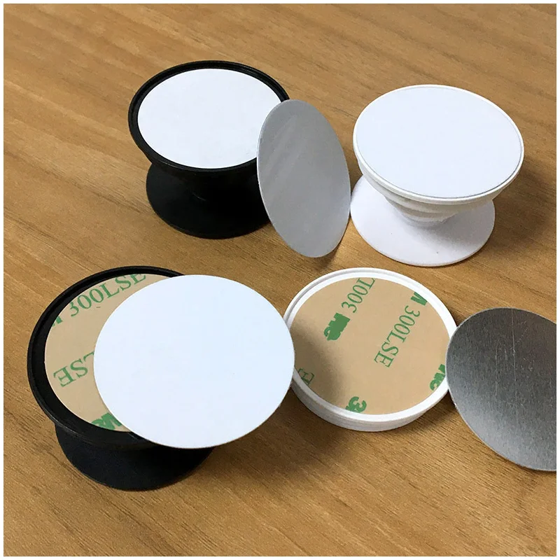 

50pcs Sublimation Print Blank Mobile Phone Grips Stand For personalized customized collapsible phone finger holder For Iphone
