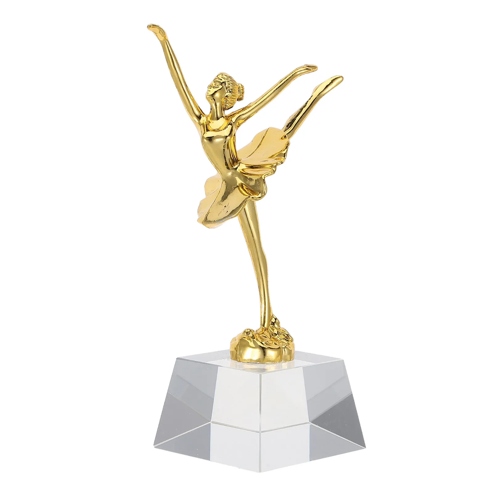 Ballet Dance Trophy Gold Plastic Award Cup 7.2 Inch with Stable Base for Dance Competition Winners and Participation