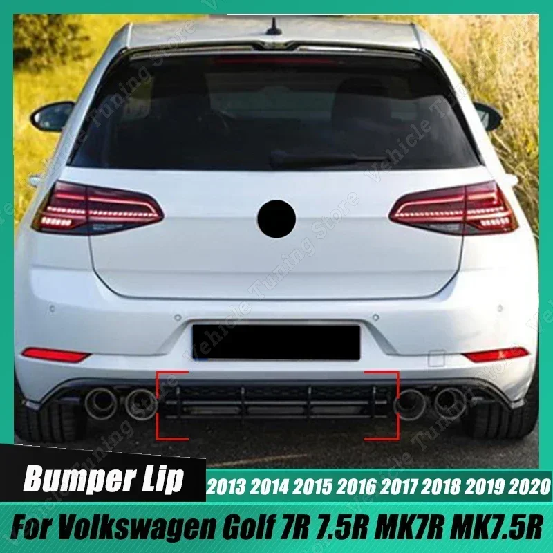 

For VW Volkswagen Golf 7R 7.5R MK7R MK7.5R 2013-2020 Rear Bumper Diffuser Splitter Spoilers Protector Lip Car Accessories