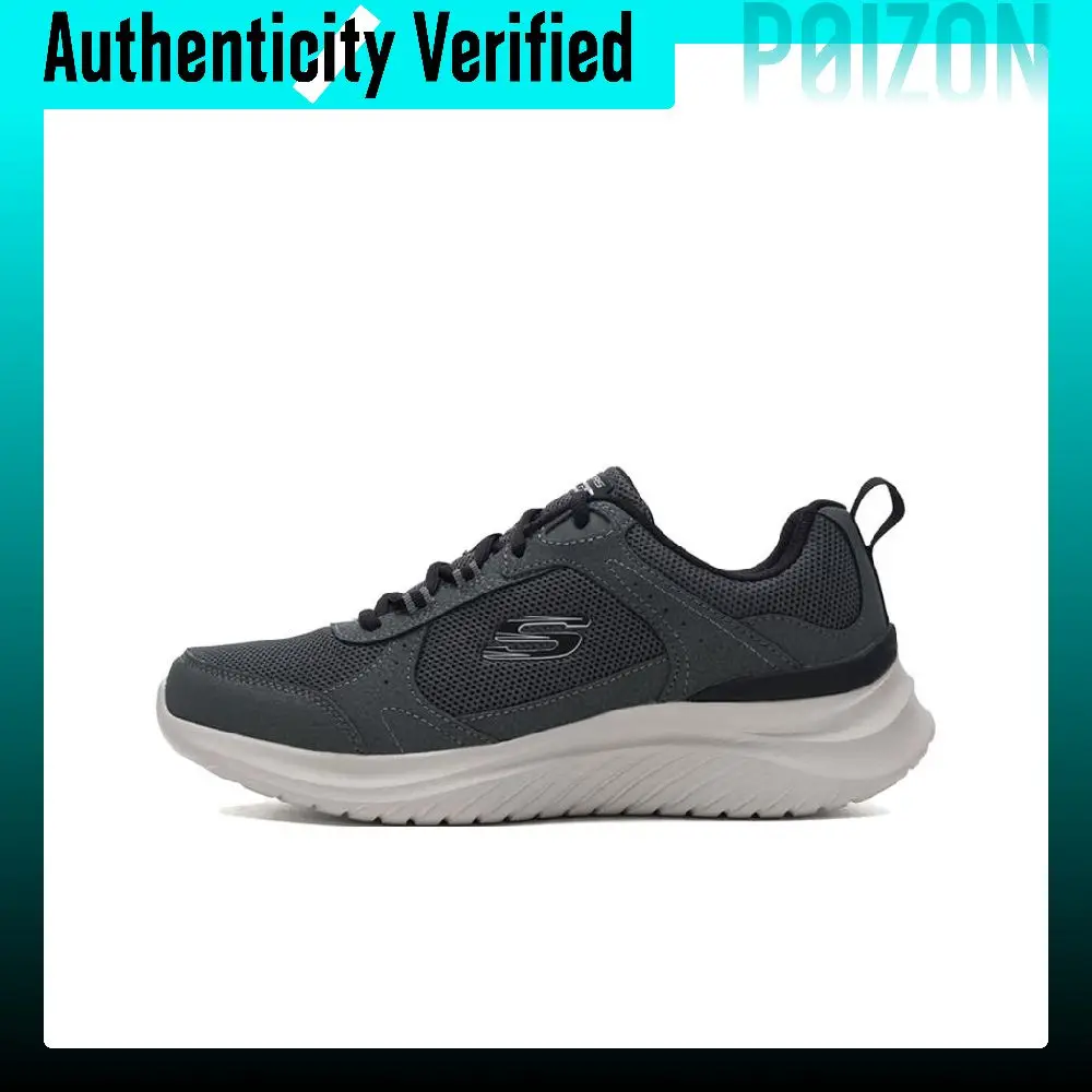 Skechers FLECTION 3.0 Abrasion Resistant Breathable Low top Running Shoes Men's Gray 8790357-CHAR