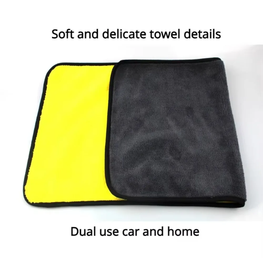 High-Density Coral Velvet Microfiber Towels for Motorcycle Car Wash Cleaning And Drying 3/5/10 Pieces Set image 6