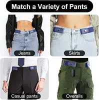 No Buckle Invisible Belt for Men and Women, Fashion Accessories Comfortable for More Family, Jeans and Pants Elastic Belt - Image 3