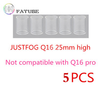 5pcs FATUBE Straight Glass CUP for Q16 2ML/ Justfog Q16FF /Q16 Pro 1.9ml/Justfog Q14  1.8ml Compact 14 16 tank