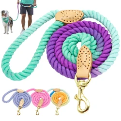 Soft Dog Pet Leash Rope Nylon Small Medium Large Dogs Leashes Long Heavy Duty Puppy Walking Hiking Lead Ropes for Dogs