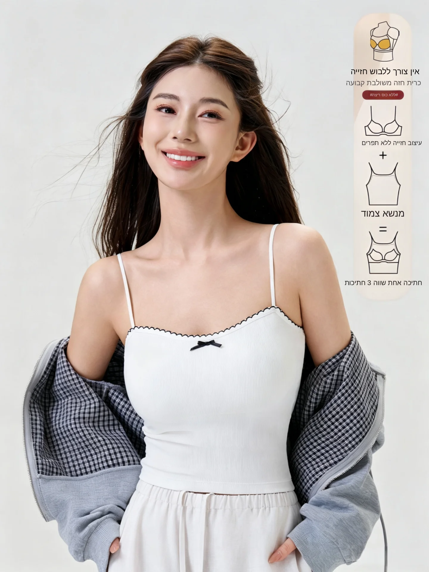 

Women's Slim Fit Tank Top 95 Cotton Summer New Style Backless Vest Inner Wear Outer Wear Pure Desire Beautiful Back Clothes