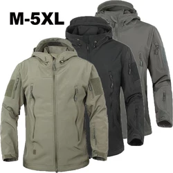 Men's Winter SoftShell Jackets Tactical Pants Camping Hiking Hunting Fishing Fleece Hoodie Coats S-5XL Cargo Outdoor Trousers