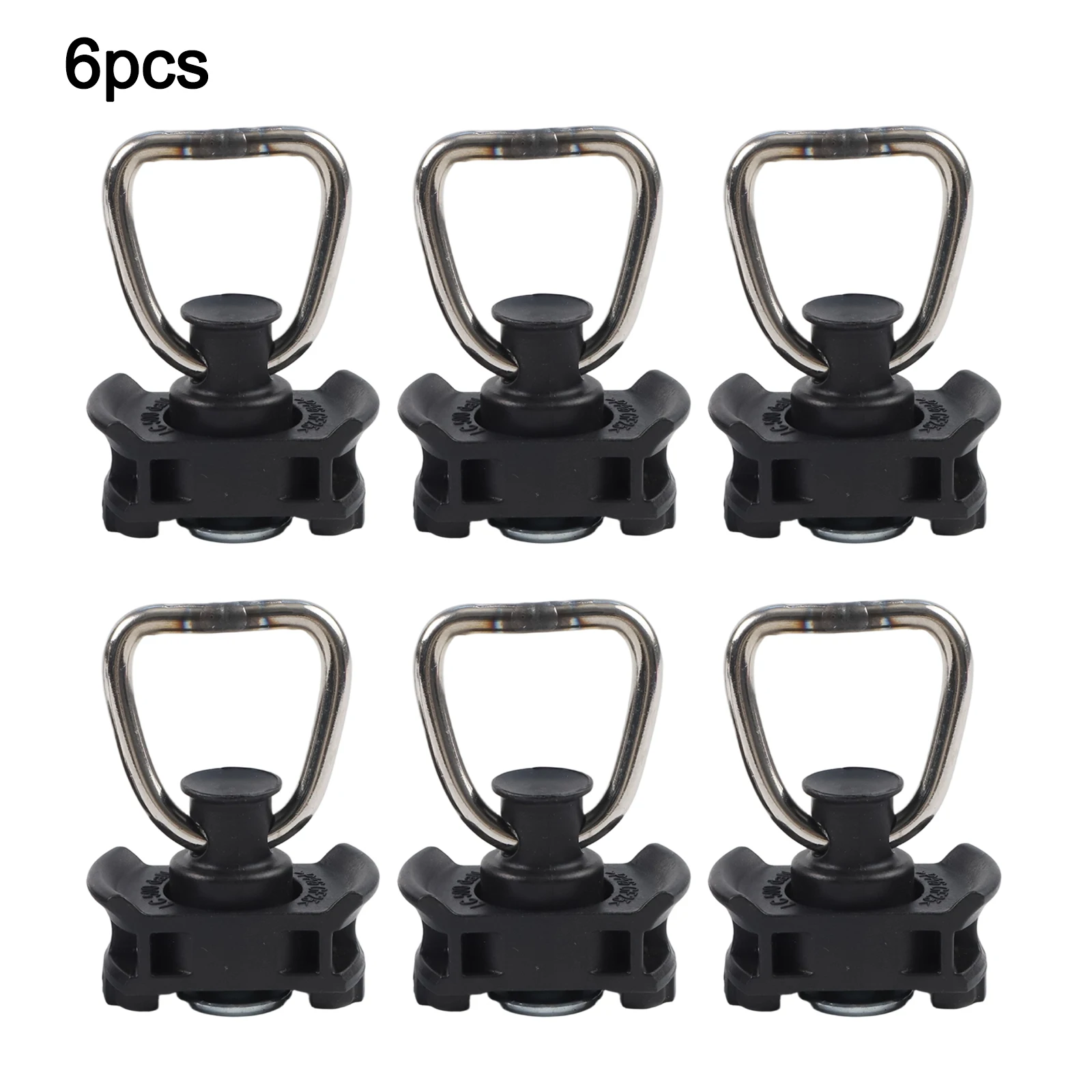 Truck Trailer Accessories Stainless Steel Track Lock Black Hook Professional Use Quick Assembly Mechanism 500 DaN Tensile Force