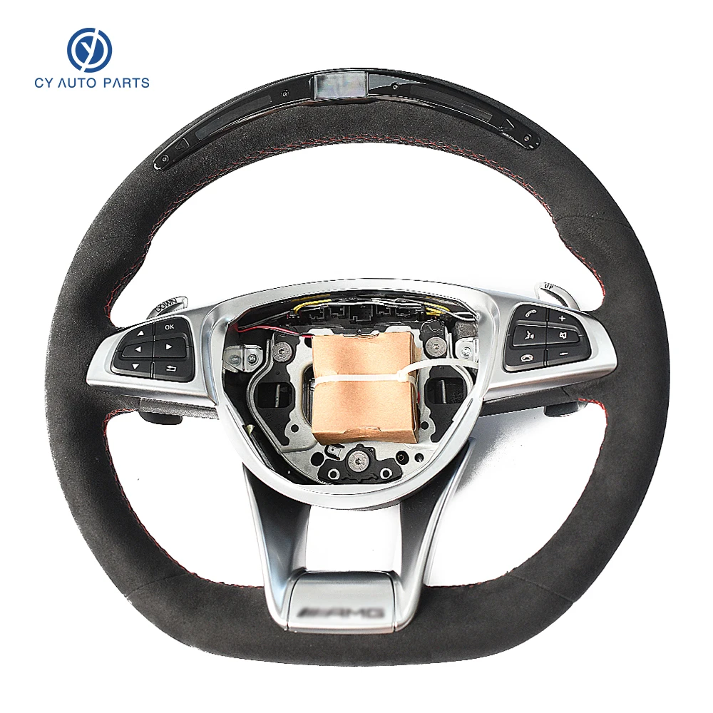 

Fit For Mercedes Benz Range Carbon Fiber AMG Steering Wheel With LED Customized