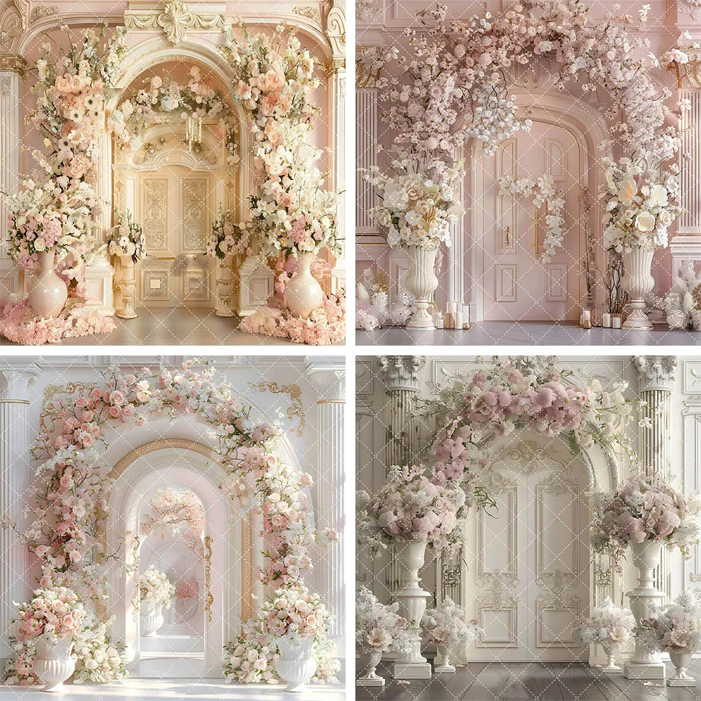 

Mehofond цветочная арка настенные фоны для беременных на свадьбу розовый белый цветок фон для витрины магазина цветочная стена прекрасный художественный декор