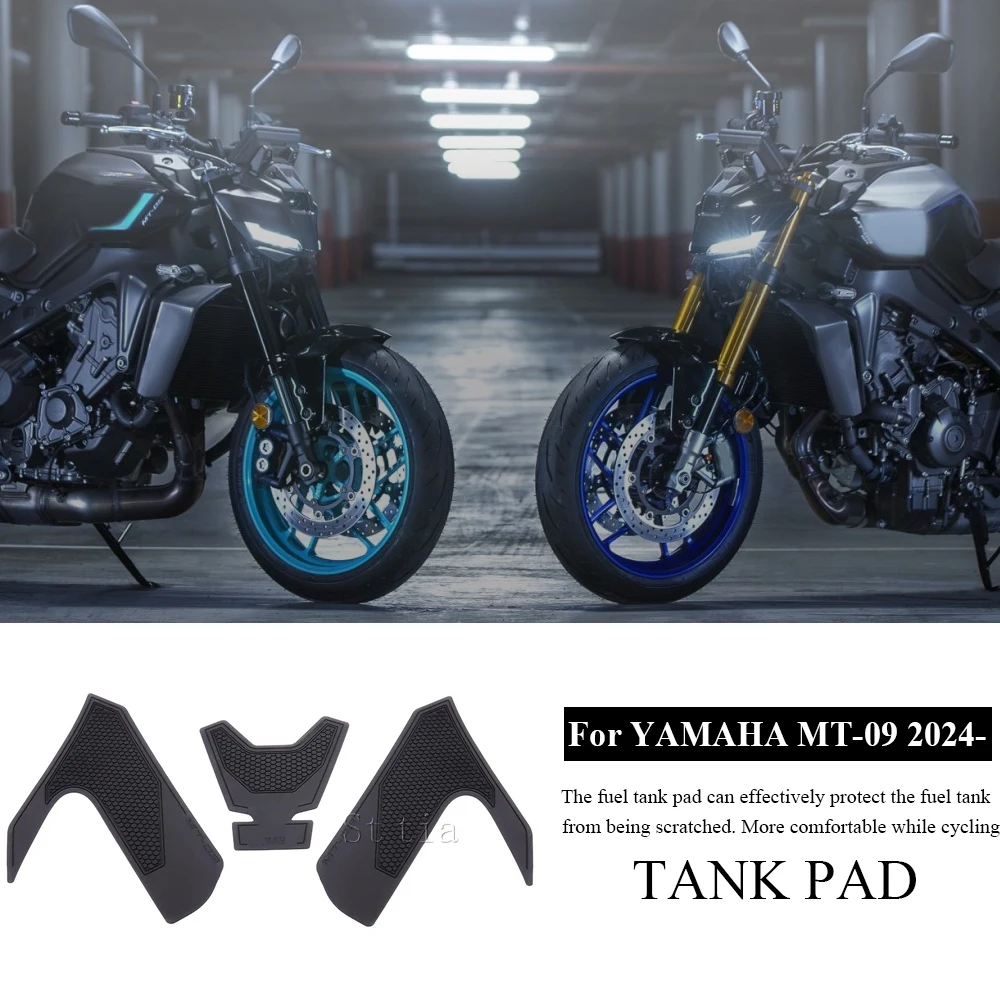 

New Motorcycle Tank pad For Yahama MT-09 MT09 MT 09 2024 2025 Fuel tank side pad Fuel Tank Waterproof Pad Protection Accessories