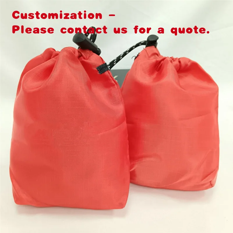 custom.Chunaghua New Arrival Waterproof Custom Color Size Reusable Printing Letter Pattern Nylon Round Drawstring Bag