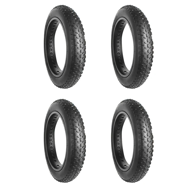 إطار دراجة 4X، إطارات دراجة قابلة للطي، إطارات دراجة كهربائية بديلة متوافقة مع دراجة الثلج الجبلية الواسعة، 20 × 4.0 بوصة