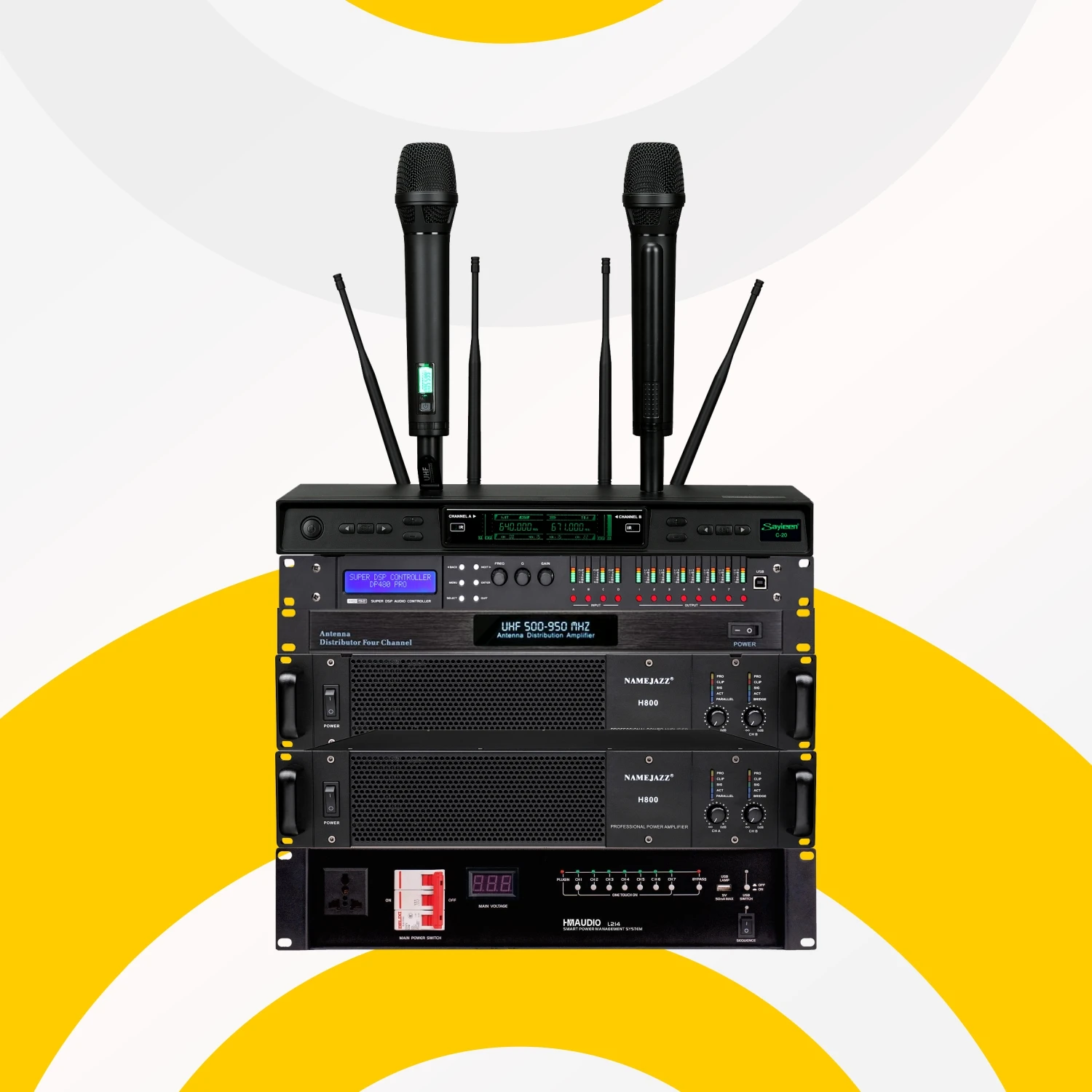 CHORDIO CH-110 Single 10\" Passive Line Array Speaker Professional Concert Stage Performance Sound System for Church Concerts