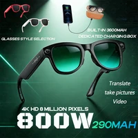 M02 Ultra 800W gafas inteligentes traductor foto grabación de vídeo reproducción de música con caja de carga gafas inteligentes gafas de sol hombres mujeres