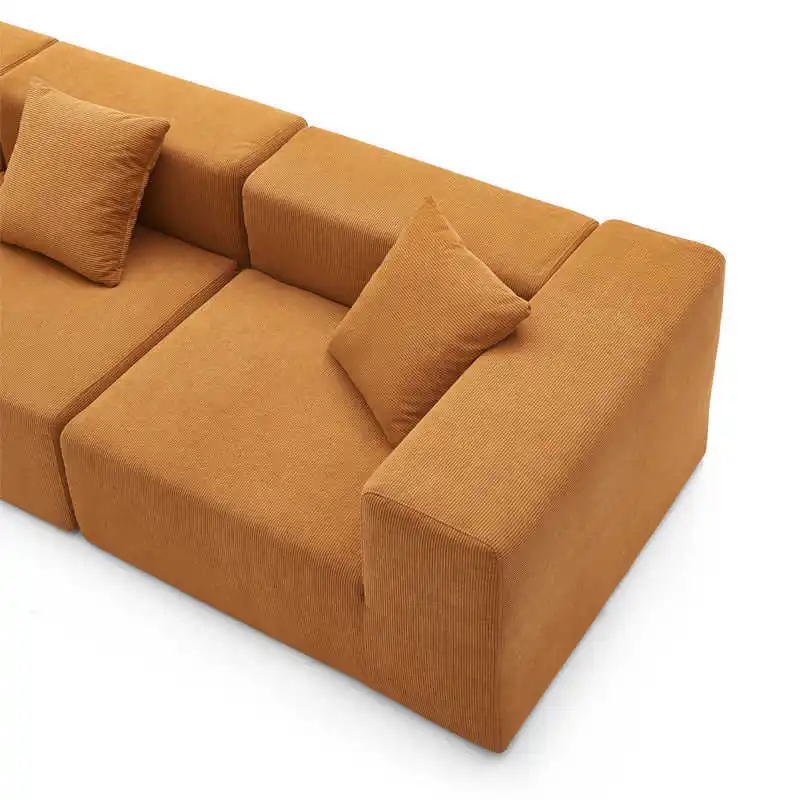 Canapé modulaire en éponge compressée, canapé compressé en forme de L, canapé à bulles compressé dans une boîte