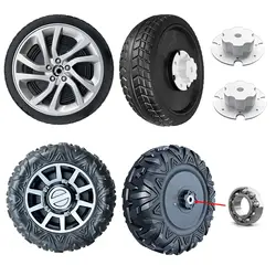 33CM/13'' 25CM/10'' PU Solid Rubber Tire for Children Electric Ride on Toy Car Power Wheels Alligator Tires Wheels Upgrade Part