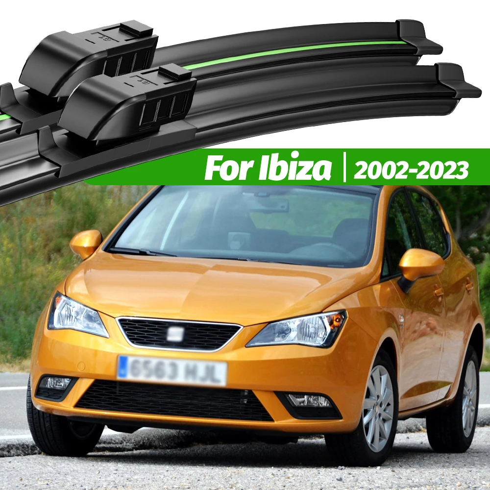 

For Seat Ibiza 6L 6J 6F KJ 2002-2023 2pcs Front Windshield Wiper Blades 2003 2005 2008 2016 2017 Windscreen Window Accessories