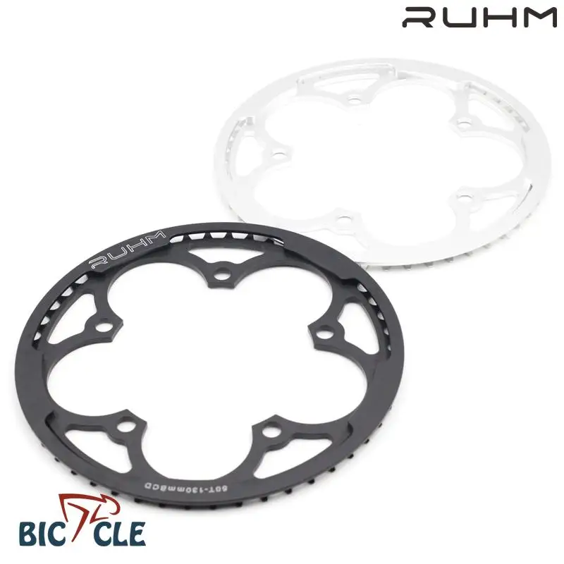 

Ruhm Folding Bicycle Aluminum Alloy Tooth Disc 50t With Protective Disc BCD130 Disc Tooth Disc CNC Bicycle Parts For Brompton