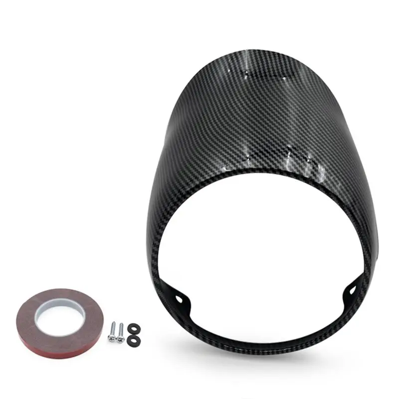 

Firmly Motorcycle Front Fairing Headlight Cover Windshield Fairing For Vespa Primavera 150 Carbon Fiber Pattern