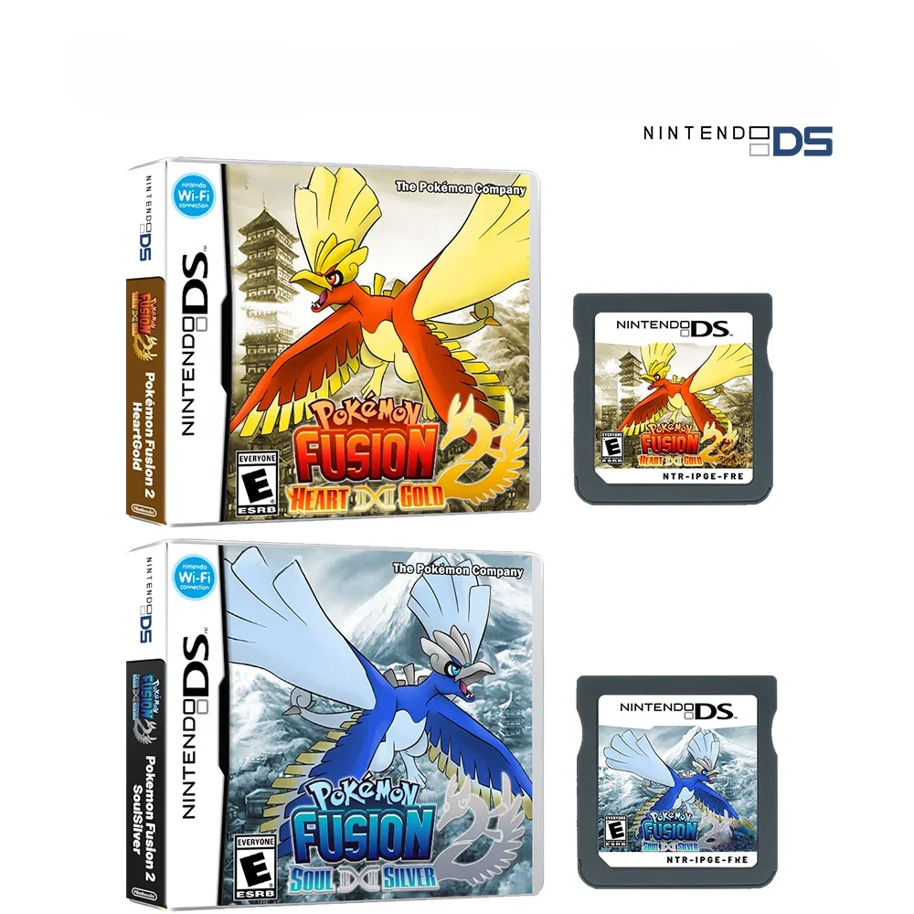 NDS Game Card Pokรฉmon Fusion 2 - Heart Gold France Language / Soul Silver Spain Language NDS Game Card