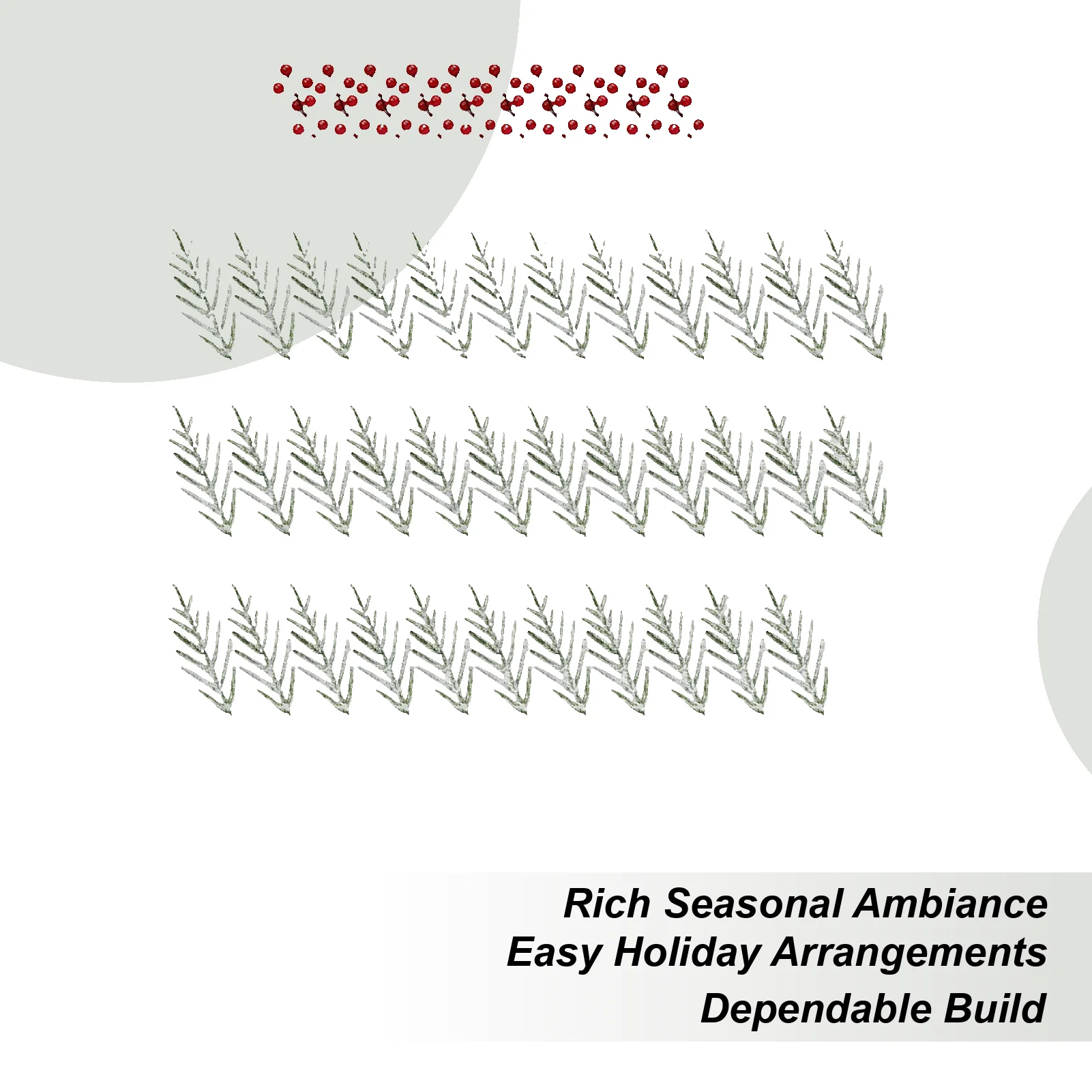 

Рождественские выборки для поделок, 45 шт., искусственные праздничные ветки, рождественские искусственные сосновые ветки для вечеринок, планировщиков, праздника