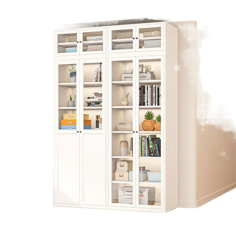 

Household bookcase, living room study dust bookshelf, whole wall display cabinet