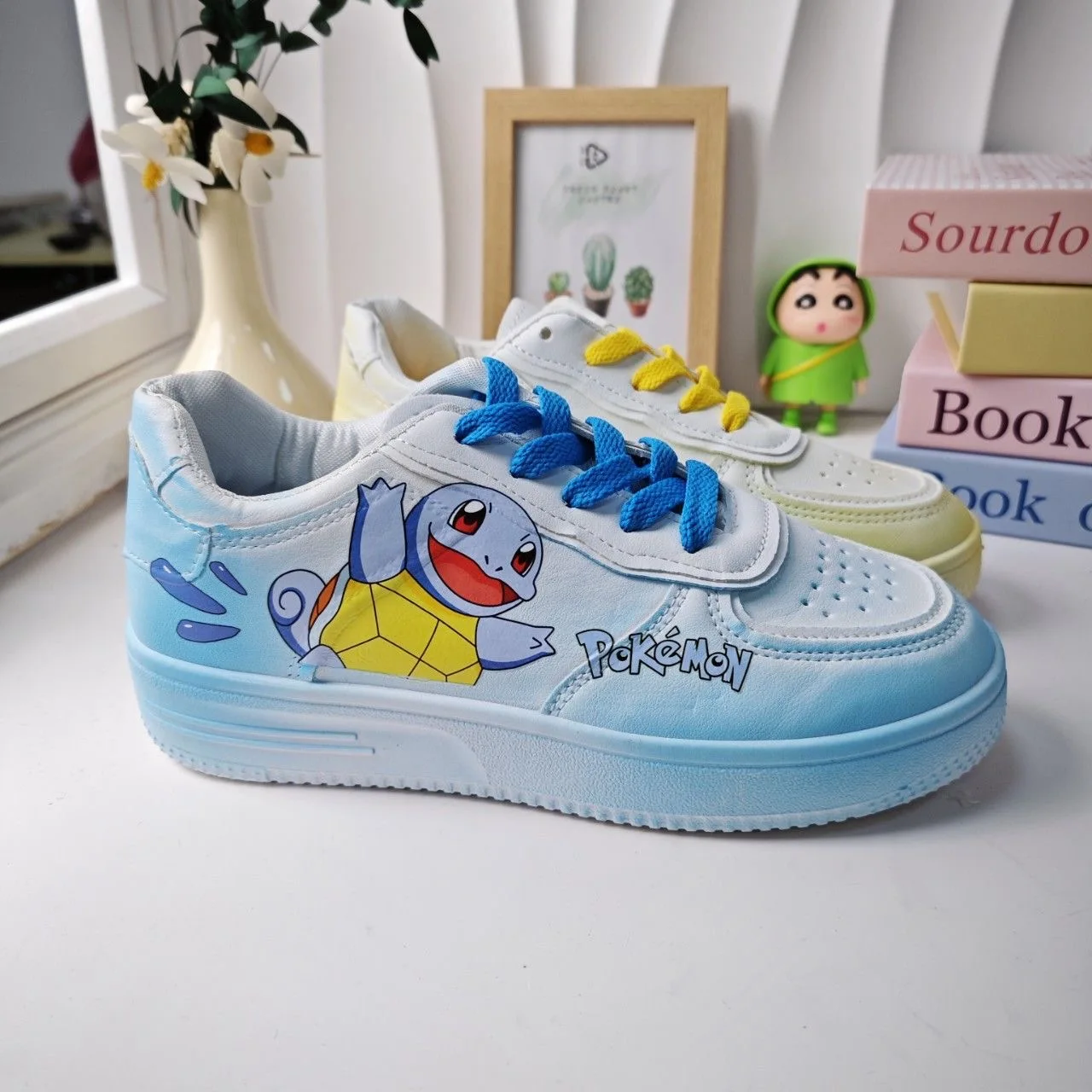 Summer men's shoes 2024 new hand-painted original Tom and Jerry white shoes women's casual shoes fashionable couple shoes