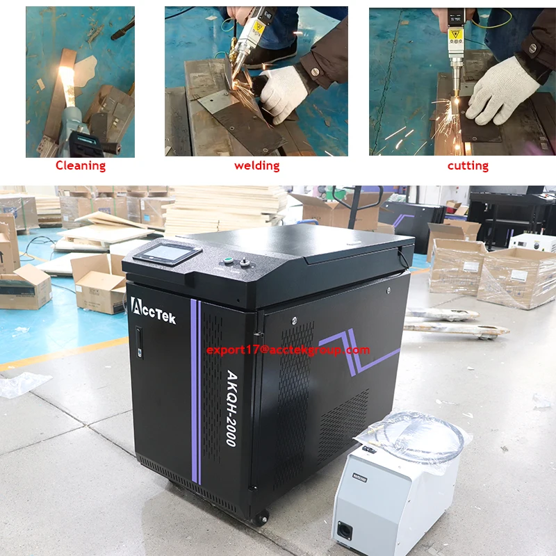 3 In One Machine Fiber Laser Cleaning Machine Rust Removal Welding Cutting Multi-function All-in-One Machine