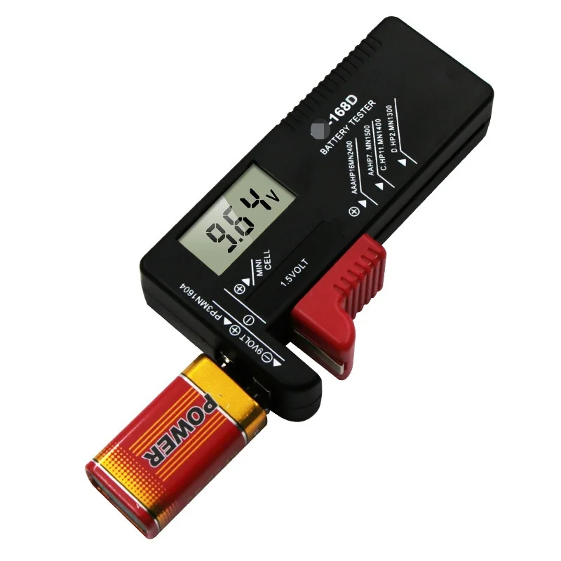 BT-168 PRO Digital Lithium Battery Capacity Tester Checkered load analyzer Display Check AAA AA Button Cell Universal test