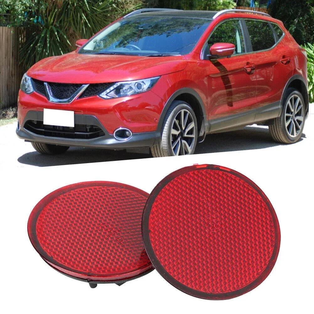 

Rear Bumper Round Reflectors for Nissan QASHQAI 2007 2015 Red Color ABS Material OE Compatible 26561JE20A 26560JE20A