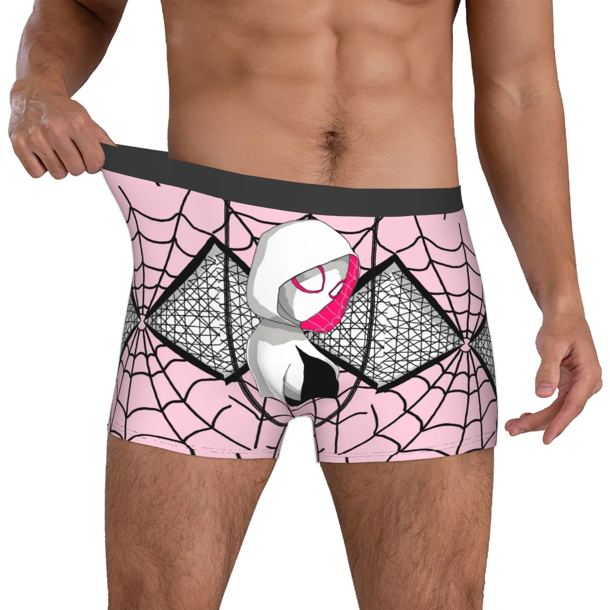 

Custom Male Fashion G-Gwen Stacy S-Spiderman Underwear Superhero Boxer Briefs Soft Shorts Panties Underpants