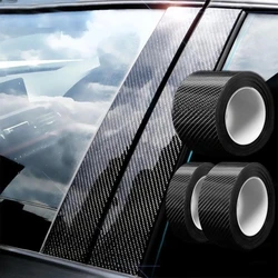 3D Carbon Fiber Car Sticker Protector Strip Car Door Sill Side Mirror Anti Scratch tape Waterproof Protect Film