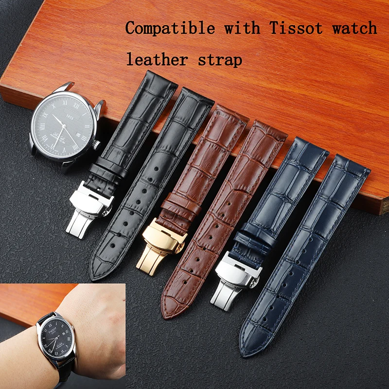 Leather strap FOR Tissot Le Locle T41 T006 PRC200 Watch Strap Wrist Belt Watch Bracelet 1853 Watchband Men 19MM 20MM 21MM 22MM
