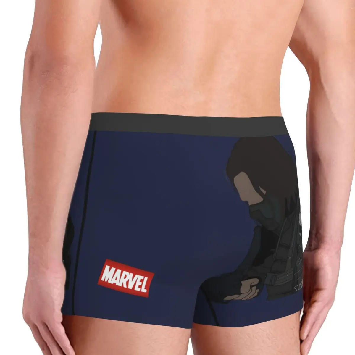 Soldier Marvel Captain America The Winter Soldier Underpants Cotton Panties Men's Underwear Print Shorts Boxer Briefs