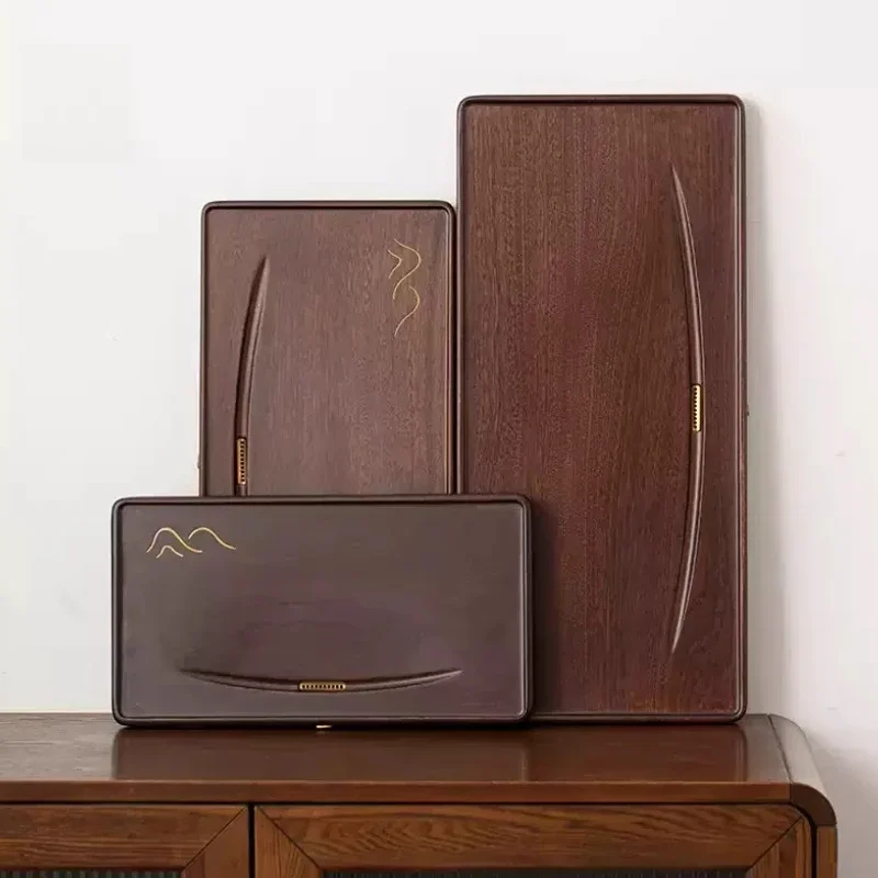 

Light Luxury Drainage Tea Tray Aesthetics Hospitality Ceremony Decorative Tea Tray Modern Gift Rectangle Bandejas Home Furniture