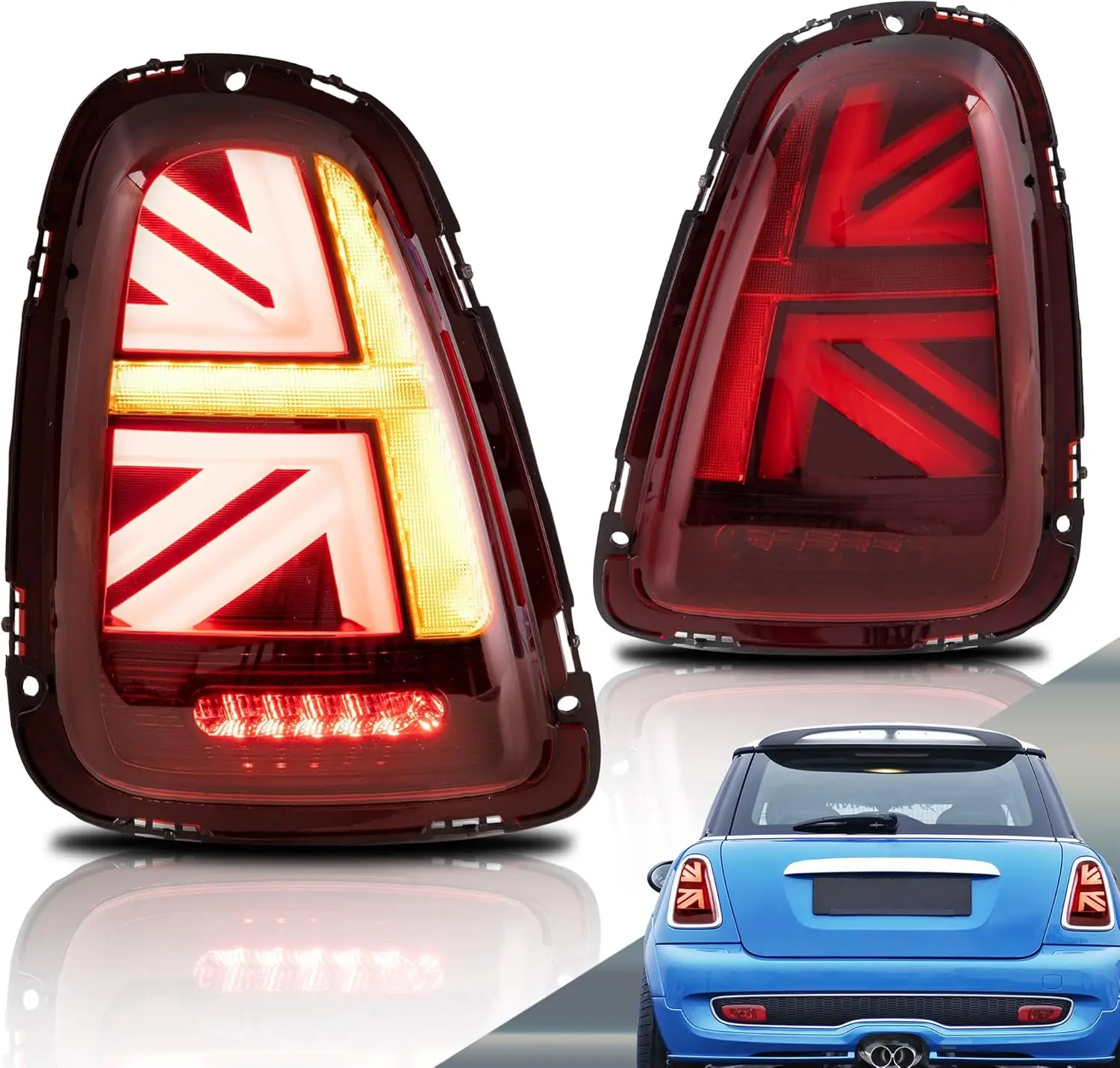 

LED Tail Lights Compatible with Mini Cooper R56/R57/R58/R59 Hatchback 2007-2013, Convertible 2009-2015, Clubman 2008-2014