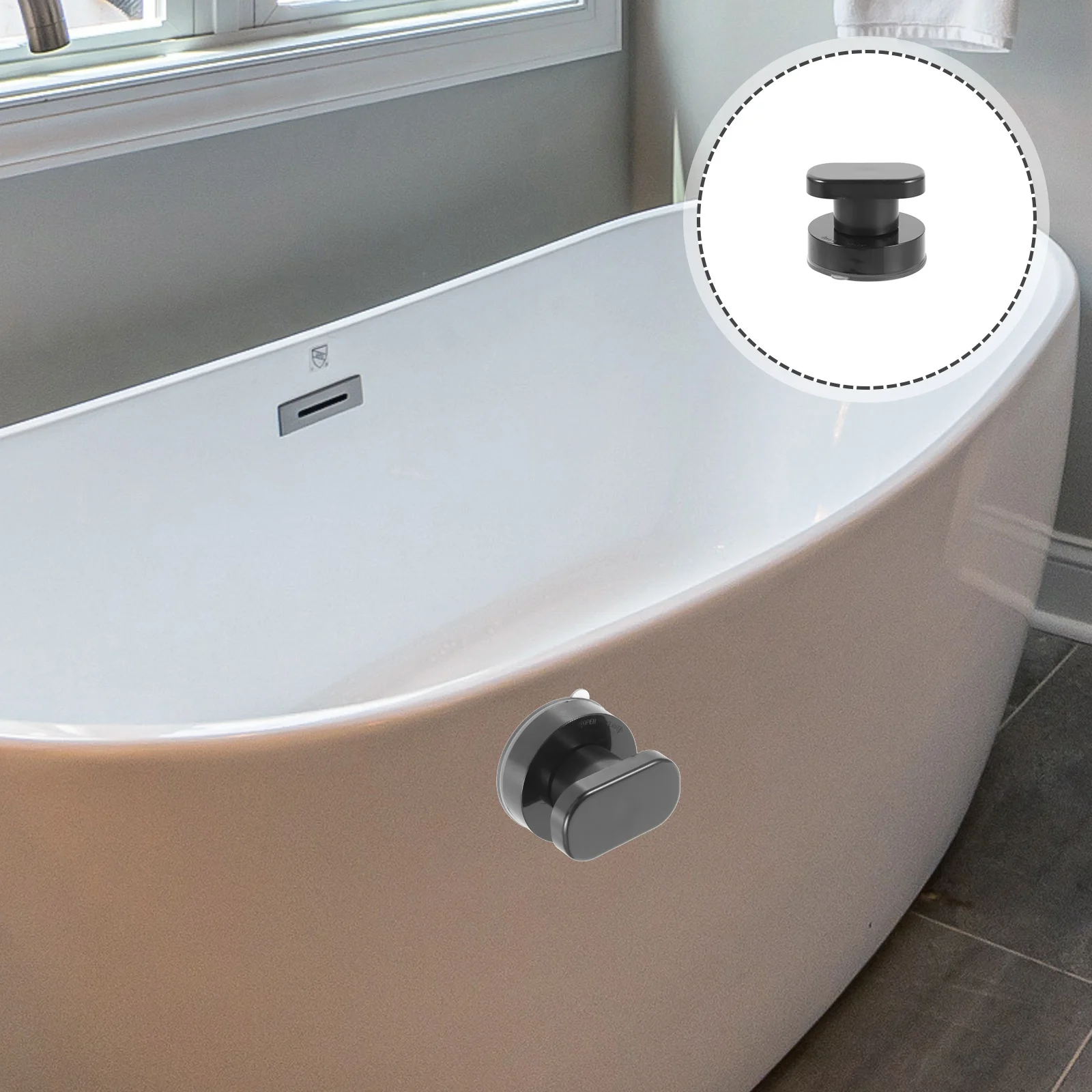 

Suction Cup Grab Bar For Shower Bathroom Safety Handrail Stick On Handle Elderly Disabled Tub Support Wall Mounted