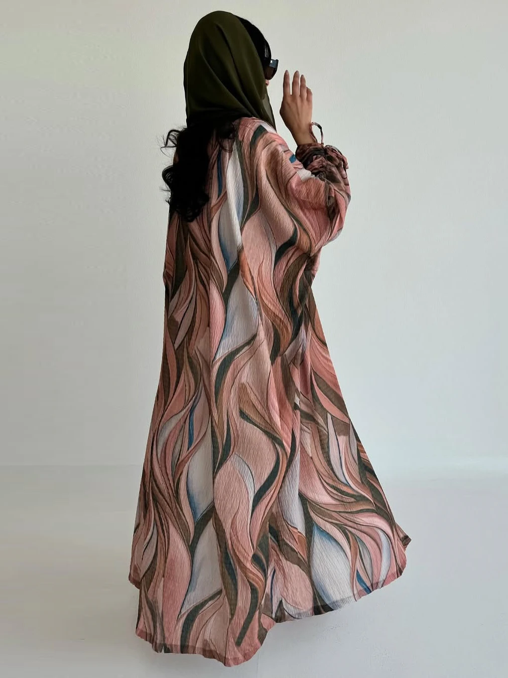 이드 라마단 이슬람 여성 드레스 Abaya 카디건 인쇄 파티 긴 가운 문자열 모로코 Kaftan 우아한 Vestidos 두바이 Jalabiya