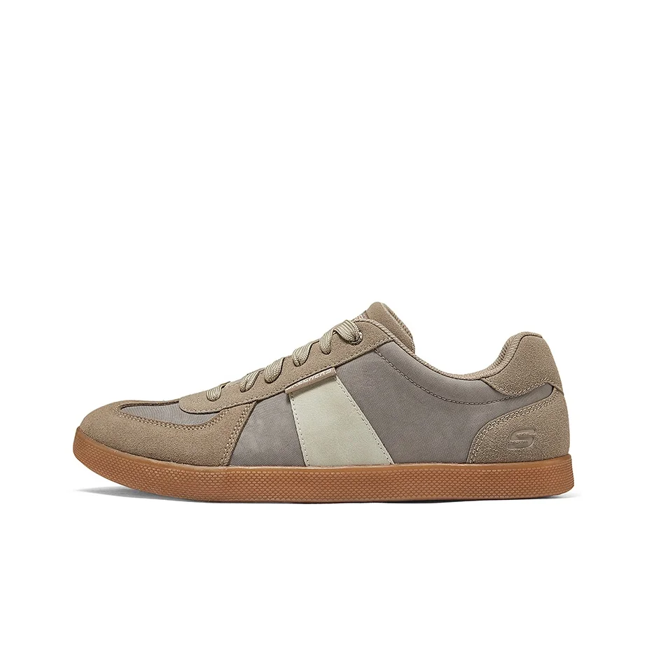 Skechers Abrasion Resistant Lightweight Breathable Low top Skateboard Shoes Men's Taupe 210960-TPE
