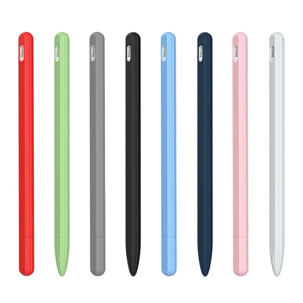 Silicone Tablet Pencil Case Anti Slip Waterproof Touch Screen Pen Cover Ergonomic Colorful Stylus Sleeve for Apple Pencil Pro/2