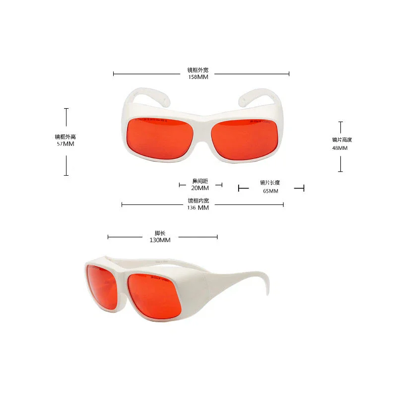 1 szt. BP3267 532nm Okulary Chroniące Przed Zielonym Światłem UV Niebieskim do Laserów Pikosekundowych OPT Instrumentów Kosmetycznych