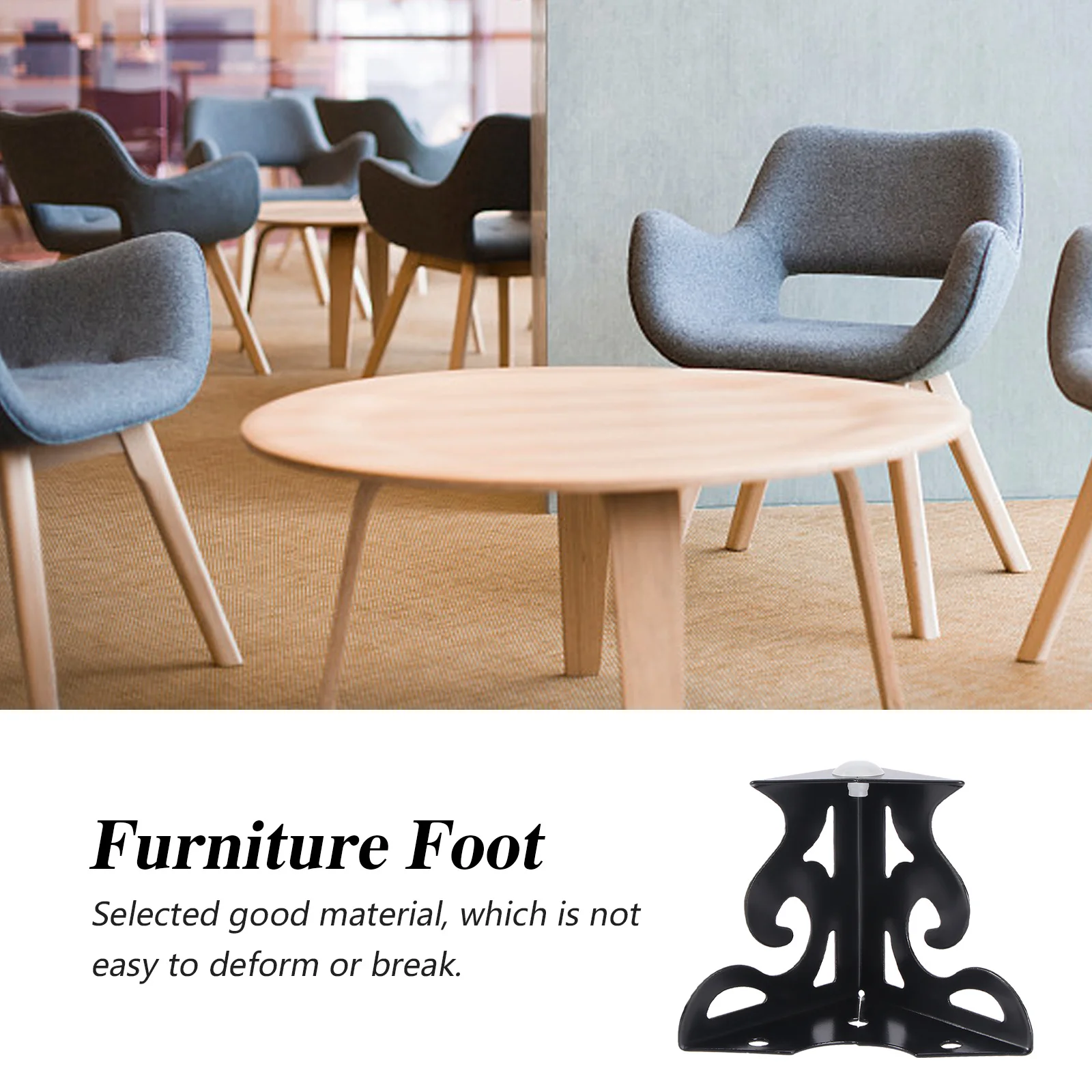 

4Pcs Creative Hollow-Out Furniture Feet Sturdy Support for Cabinet Tea Table Sofa Accessories Furniture Supports