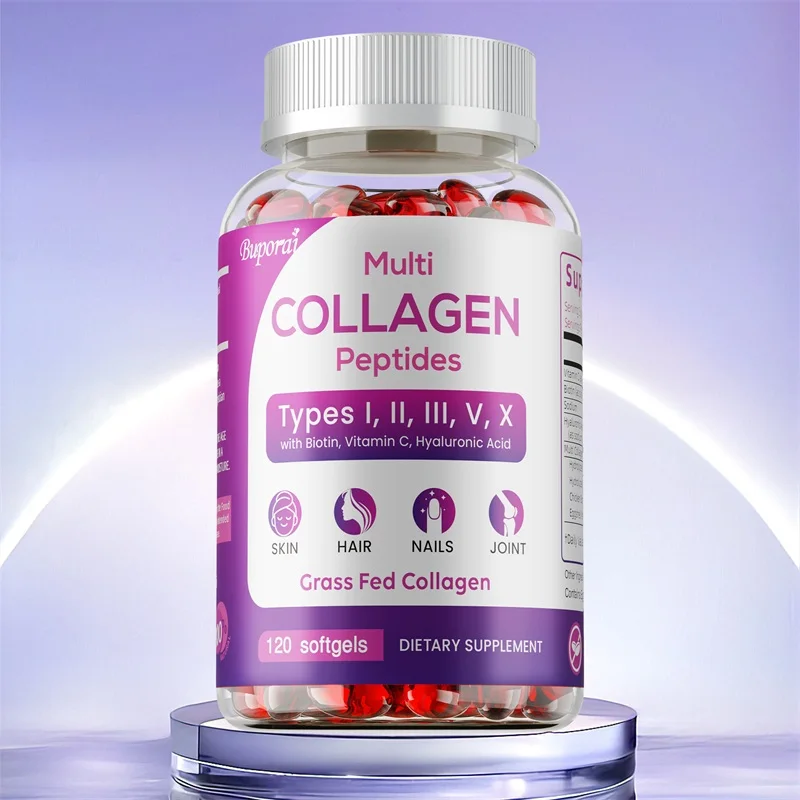 

Collagen Peptides - with Biotin, Hyaluronic Acid and Vitamin C, Supports Skin, Nail, Bone and Joint Health, Protein Supplements