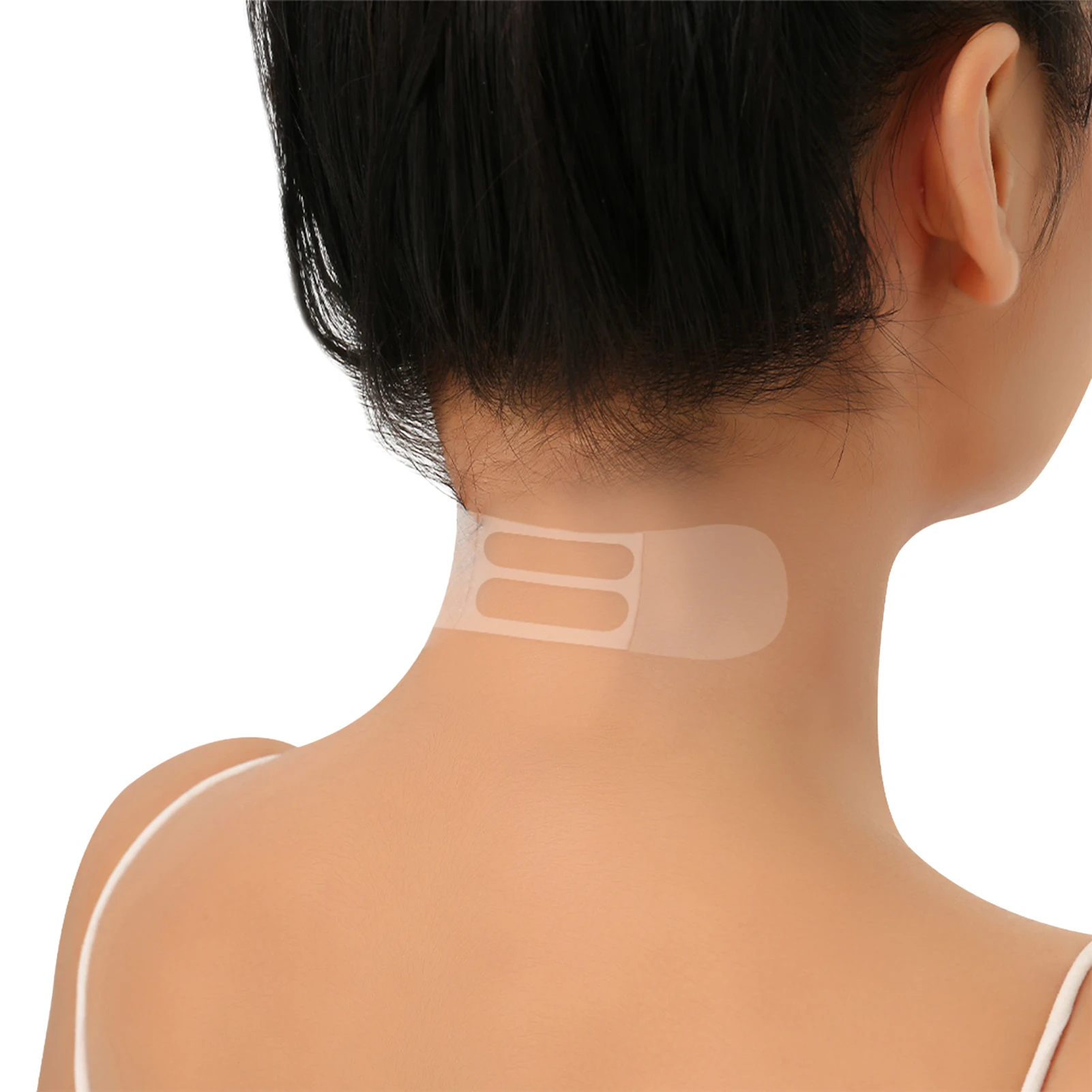 10pcs Transparent Neck Lifting Patches Waterproof Elasticity Invisible Fading Neck Wrinkle Adhesive Stickers Face Lift Tape