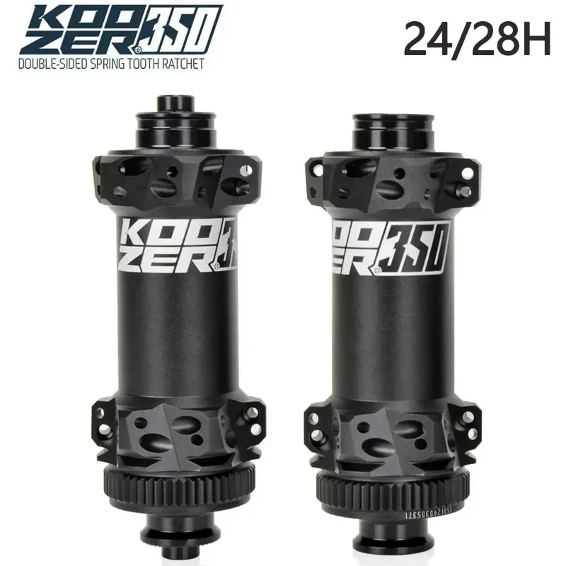 Koozer 350 Front Hubs 24H 28 Holes Center Lock Straight Pull 5x100 5x135 12x100 12x142mm Bike Parts Road Gravel Bicycle Hub